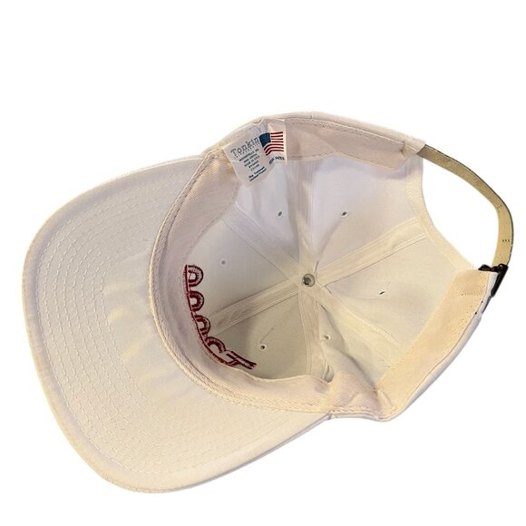 Vintage Kenworth T2000 Trucker Hat Tonkin Made In USA White Red Adjustable Strap - Picture 4 of 5